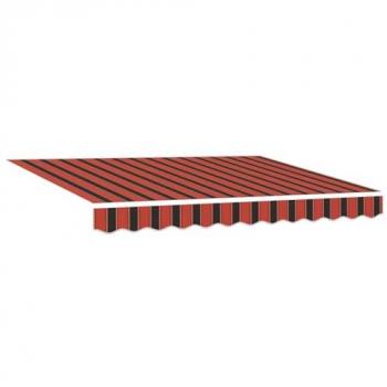 Rétractable manuel LED VidaXL orange-marron 350 × 250 cm (3330230)
