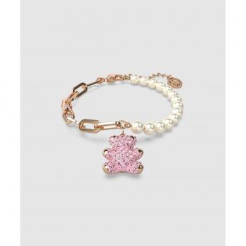 PinkPetal Bear Crystal Necklace – Unisex