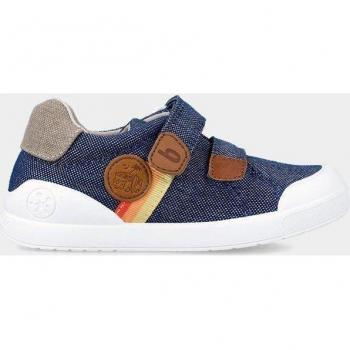 Zapatillas Biomecanics para niño en color blanco y azul marino
