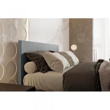 Lit adulte rembourré 180x200 cm SIESTA avec matelas ressorts