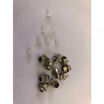 10pcs LED Lamp Base with Chrome Bezel and Plastic Covers