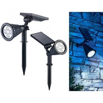 Luminea : 2 spots solaires à LED avec piquet 200 lm / 1,5 W