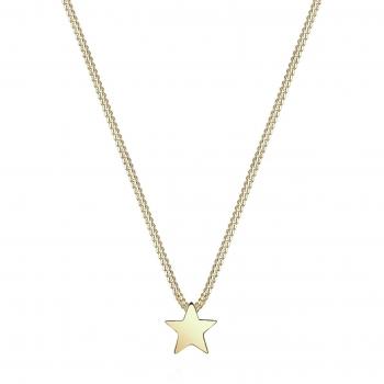 Elli Halskette Stern Astro 375 Gelbgold – Unisex‑Größe, Gold, für Damen