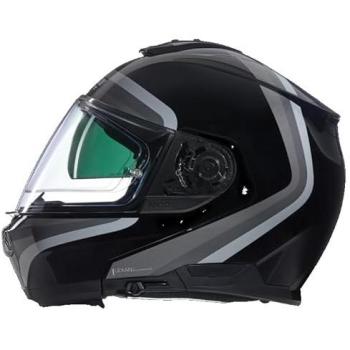 Nolan Casco Modular N100-6 Plateado-Negro
