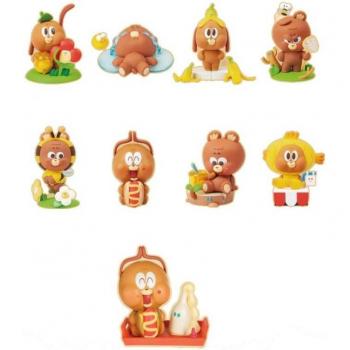 DODOWO Happy y Coky - Set de 8 Figuras PVC&ABS