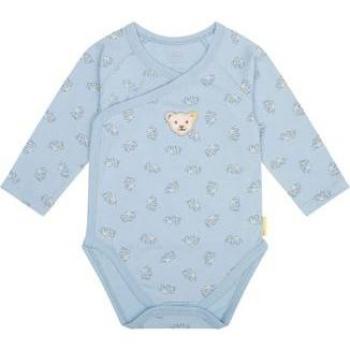 Body Steiff blu chambray a maniche lunghe e avvolgente