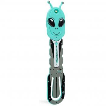 Flexilight Pals Leselicht (Aliens) | blau | 2 in 1 Leselampe & Lesezeichen