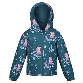 Regatta Girls Peppa Muddy Puddle Waterproof Insulated Coat - Dragfl Arctc - Size: 2 years