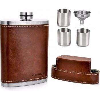 CARRYWON 8oz Stainless Steel Hip Flask