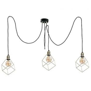 Keter Taho Cluster Pendant Ceiling Light Gold, 3x E27