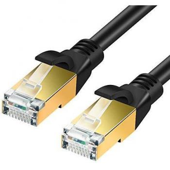 Cavo Ethernet Cat 8 40Gbps 2000Mhz RJ45 Cavo LAN per PC, PS4, Modem, Router, Xbox (2M)