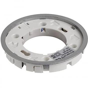 Leyton Lighting Satin Silver Aluminium Semi Recessed Downlight