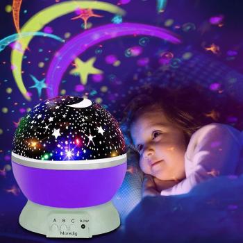 Lichtzauber Omitium 360° LED-Projektor mit Farbspiel für Kinderzimmer