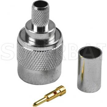 Superbat 10pcs TNC Male Clamp Connector for LMR240 RG59 Coaxial Cable
