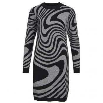 Midikleid Damen – Modell RAY (1‑Teil) – Schwarzes Design – Größe L