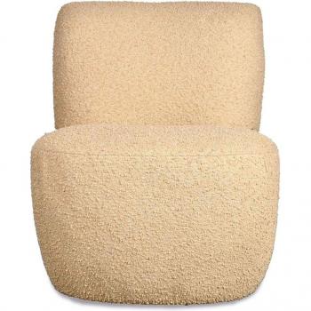 Fauteuil Eve tissu bouclette beige