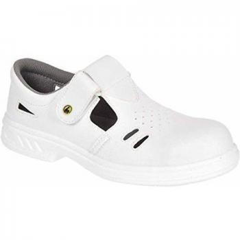 Portwest Steelite Ebro ESD Safety Sandals White Size 1