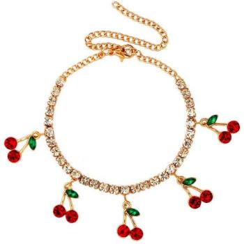 Flatfoosie Shiny Cherry Crystal Bracelets