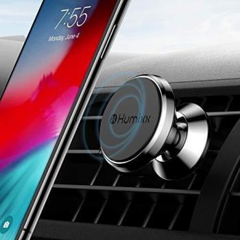 Soporte Movil Coche Magnético, HUMIXX Universal Soporte de Smartphone Stent de Navegación de Coche Titular del Teléfono Rotación de 360 Grados para iPhone 6s/6 Plus/7/7 Plus Samsung Galaxy S7/S8