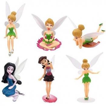 6 Set Mini Decorazioni da Giardino Fiore Fata Pixie