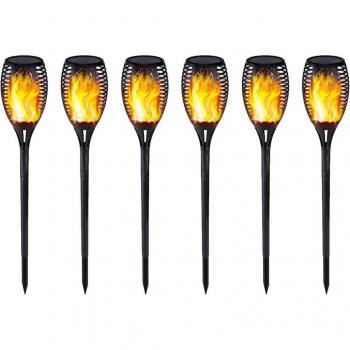 6pcs 12LED Solar Torch Lamps