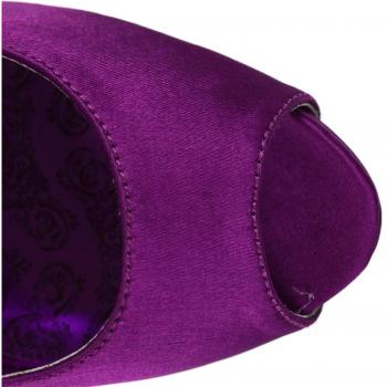 High Heels Pumpen BELLA-12R von Bordello by Pleaser – Satinsatin, lila, 40 (US 10)