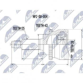 NTY Drive Shaft Joints – NPZ‑SU‑004 Set