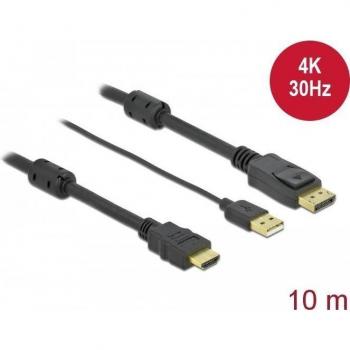 Cavo DeLOCK 85968 HDMI a DisplayPort 10 metri