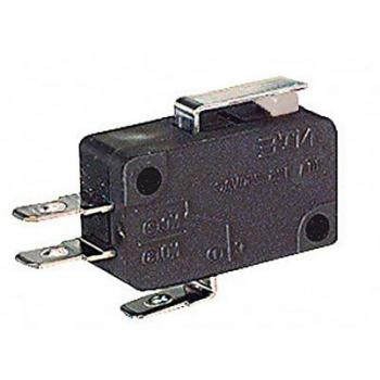 Deviatore miniatura 5A-250V fine corsa con minileva per faston 4,8