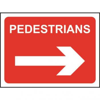 Spectrum Industrial 1050x750mm Pedestrian Directional Sign