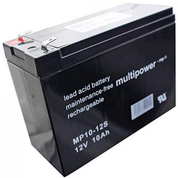 Multipower, Versorgungsbatterie, MP10-12S Multipower Blei Akku 12 Volt 10000mAh (12 V, 10 Ah)