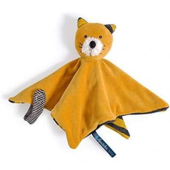 Doudou chat moutarde Lulu Les Moustaches - MOULIN ROTY