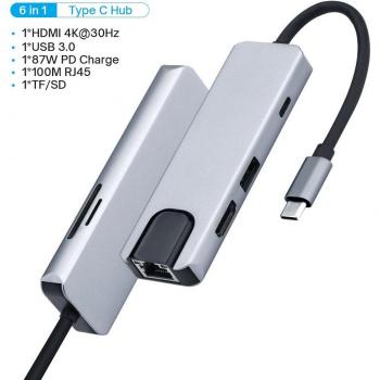 Adaptateur Multiport USB‑C 11‑en‑1 HDMI 4K + VGA + Ethernet
