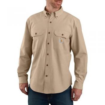 Carhartt Brown Chambray Long‑Sleeve Shirt – Men’s 40/Regular