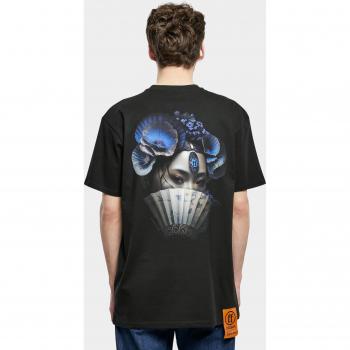 Top nero oversized “Forgotten Faces” – Geisha