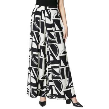 Mono Geo Printed Wide Leg Trouser