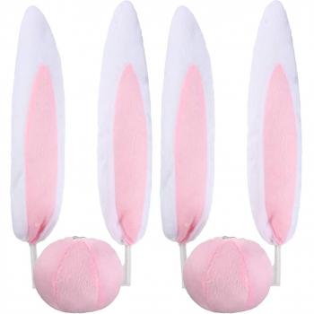 Ensemble créatif d’oreilles de lapin pour voiture décoratif