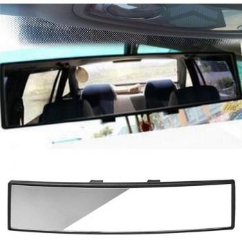Durable 300mm Panoramic Curve Convex Interior Clip-On Rear View Mirror