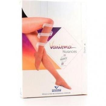 Varisma Nuances - Mi-bas Femme - Classe 2 - Taille 2 Court - Beige N°3 Radieuse