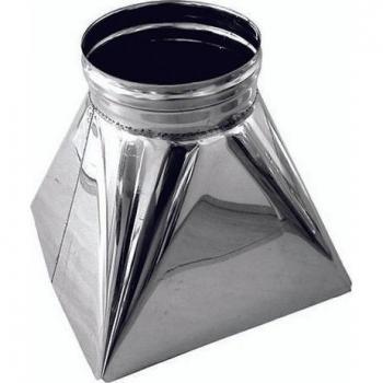 Tremie Carre‑Rond DN150 – Tube d’évacuation de fumée 316 inox