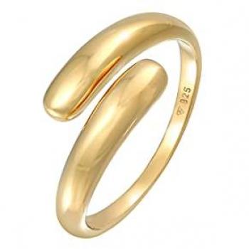 Elli - Wickelring Zart Basic 925 Sterling Silber Ringe 1 ct Damen