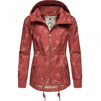 Outdoorjacke RAGWEAR Danka Leaves Gr. M (38), rosa