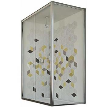 Mampara de ducha Idralite 90x150 cm h198 vidrio transparente
