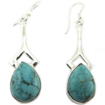 Turquoise Dream Silver Earrings