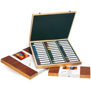 Sennelier Soft Oil Pastels - 36 Color Set in Wooden Box