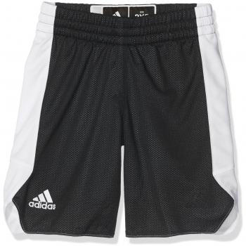 Adidas Shorts para Niños Crazy Explosive, Reversibles, Negro/Blanco, 7-8A