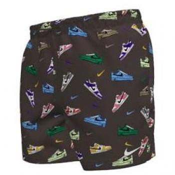 Nike Badehose Good Sport Style 5Inch pechschwarz/blau/rot - XL