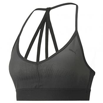 Puma Low Impact Risktaker Sports Bra Black/Ivory Glow/Ombre Print S Female