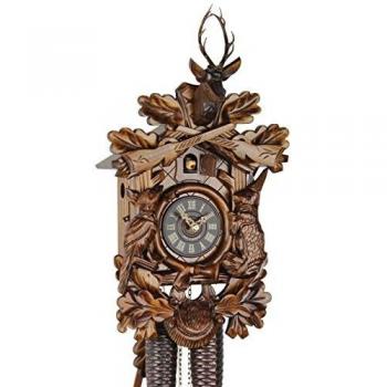 Eble Jagdstück Schwarzwald‑Kuckucksuhren‑Set 34 cm – 28‑24‑12‑80, Echtholz, mechanisch