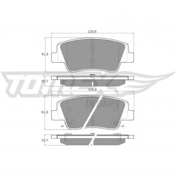TX 60‑24 Tomex Disc Brake Pads Set